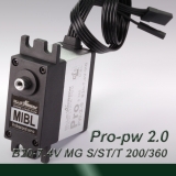 High-Torque 360° travel Professional digital MIBL (pulse width 1.0~2.0ms) dual-axis MG servo