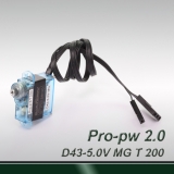 Mini 200° travel-professional digital (pulse width 1.0~2.0ms)  MG servo